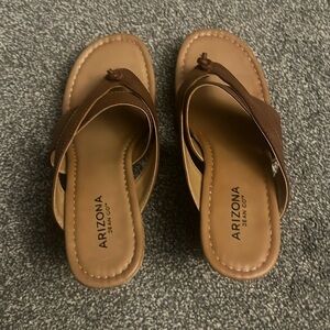 Open toed wedge shoes